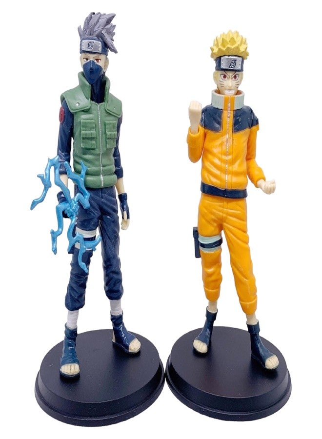 AUGEN Naruto 2 B Action Figure Limited Edition for Car Dashboard, Decoration, Cake, Office Desk & Study Table (17cm)(Pack of 2) - Image 1